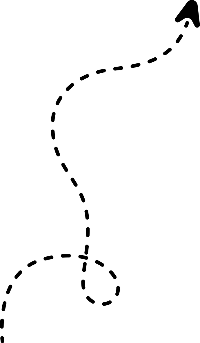 Dotted Up Arrow